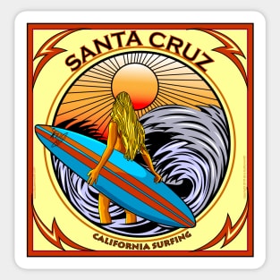 SANTA CRUZ CALIFORNIA SURFING Sticker